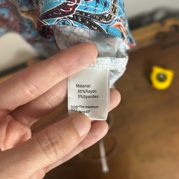 Women’s DouBCQ Paisley Print Dress, Size M - Picture 4 of 7